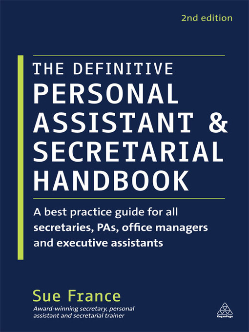 Cover image for The Definitive Personal Assistant & Secretarial Handbook